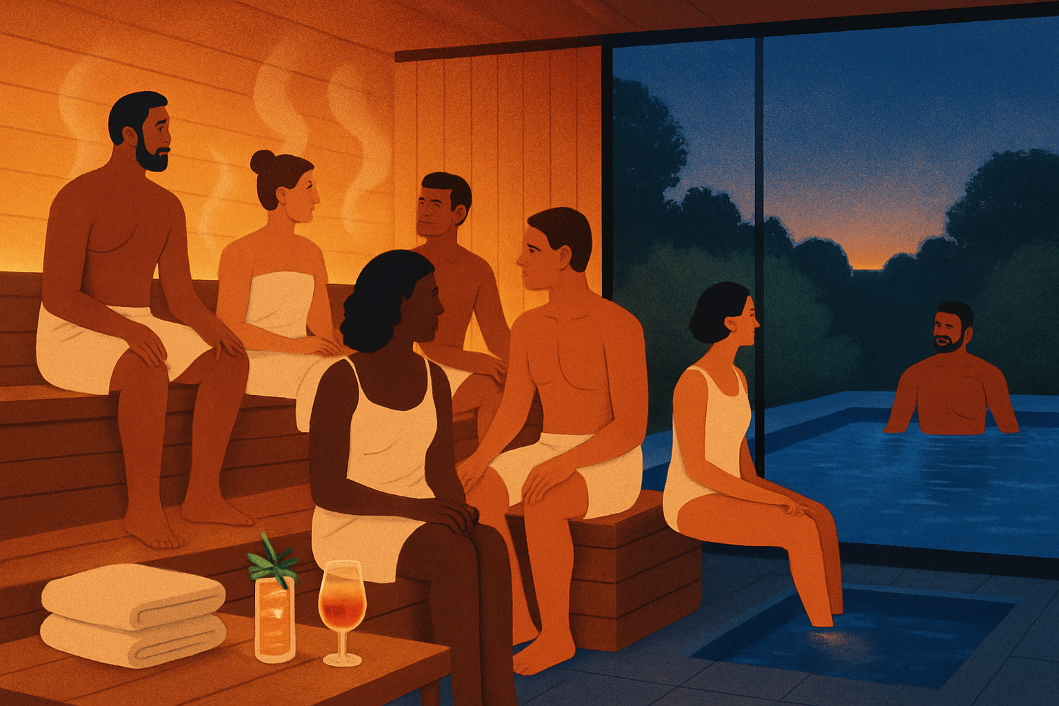 Cold Plunges and Saunas Are Becoming the New ‘Happy Hour’